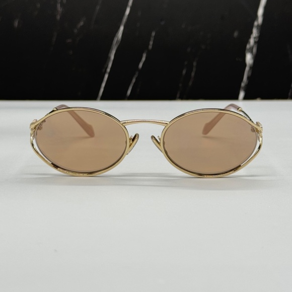 NEW SMU 52Y ZVN20F WOMEN SUNGLASSES MIU MIU MU52YS ZVN20F OVAL EYEWEAR main image 8